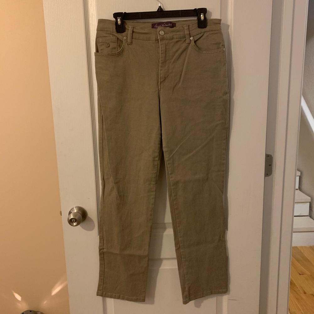 Gloria Vanderbilt Amanda khaki dress work pant
